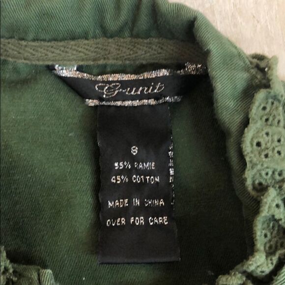 G-unit girls army green blazer size 8 - Picture 6 of 7